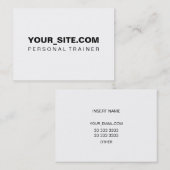 専門のフィットネスの商品化 名刺 (正面/裏面)