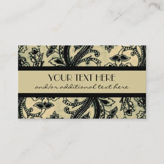 専門のペイズリー 名刺 (正面)