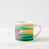 専門のマグ3のサイズ、色彩の鮮やかなイースターエッグ エスプレッソカップ (右)