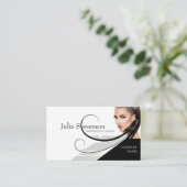 専門のメーキャップアーティストの美容院カード 名刺 (スタンド正面)