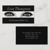 専門のメーキャップアーティスト/化粧のモデル目 名刺 (正面/裏面)