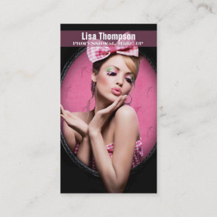 専門のメーキャップアーティスト/化粧の女性モデル 名刺