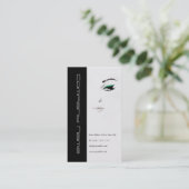 専門のメーキャップアーティスト/化粧の顔の目 名刺 (スタンド正面)