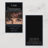 専門のメーキャップアーティスト/化粧モデル 名刺 (正面/裏面)