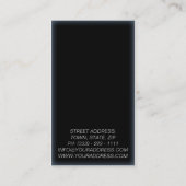 専門のメーキャップアーティスト/化粧モデル 名刺 (裏面)