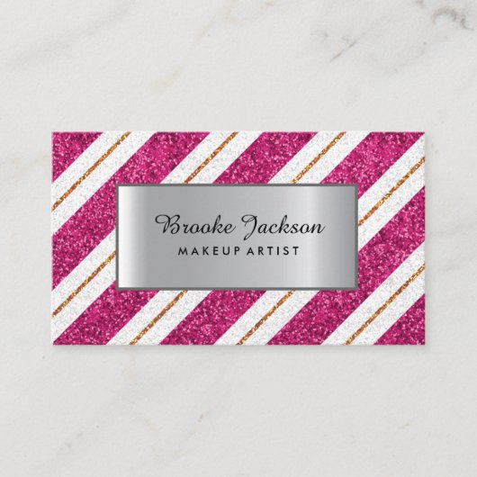 専門のメーキャップアーティスト 名刺 (正面)