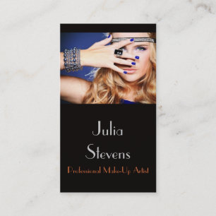 専門のメーキャップアーティスト、美容院カード 名刺