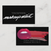 専門のメーキャップアーティストMUAの名刺 名刺 (正面/裏面)