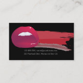 専門のメーキャップアーティストMUAの名刺 名刺 (裏面)