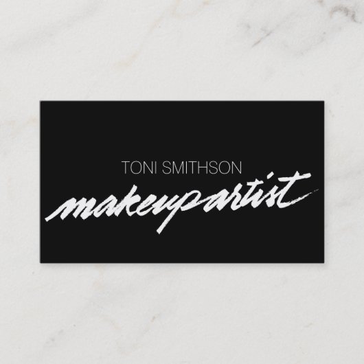 専門のメーキャップアーティストMUAの名刺 名刺 (正面)