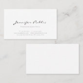 専門のモダンでエレガントでシンプルなテンプレートのトレンディー 名刺 (正面/裏面)