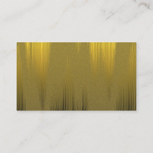 専門のモダンでエレガントで明白な金ゴールドの効果 名刺 (裏面)