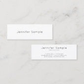 専門のモダンでエレガントなデザインのミニマルな平野 スキニー名刺 (正面/裏面)