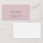 専門のモダンでエレガントなデザインをきれいにして下さい 名刺 (正面/裏面)