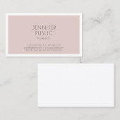 専門のモダンでエレガントな最小主義のデザイン 名刺 (正面/裏面)