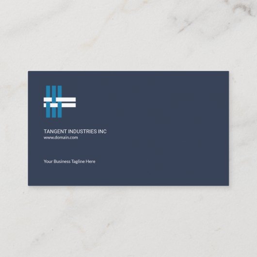 専門のモダンでシンプルで明白で幾何学的なCEO 名刺 (裏面)