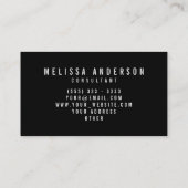 専門のモダンでシンプルな深紅 名刺 (裏面)