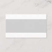 専門のモダンでスタイリッシュな灰色白を向くこと 名刺 (裏面)