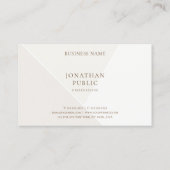 専門のモダンで創造的でシンプルなテンプレートの上 名刺 (裏面)