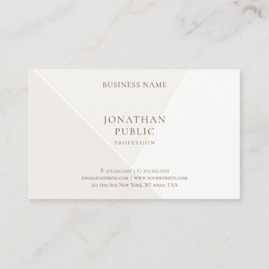 専門のモダンで創造的でシンプルなテンプレートの上 名刺 (裏面)