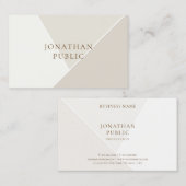 専門のモダンで創造的でシンプルなテンプレートの上 名刺 (正面/裏面)