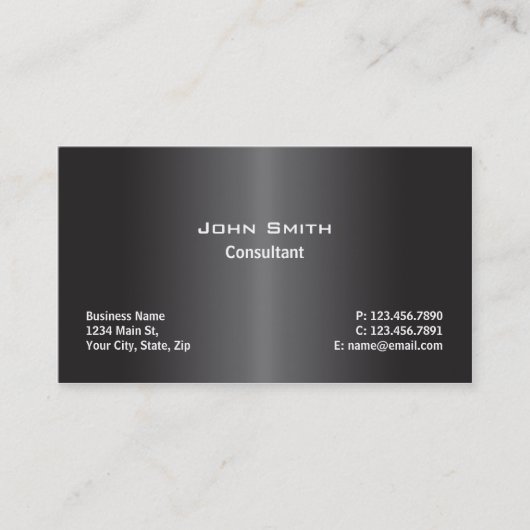 専門のモダンで明白なコンピュータ修理黒 名刺 (正面)