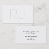 専門のモダンで明白な名刺 名刺 (正面/裏面)