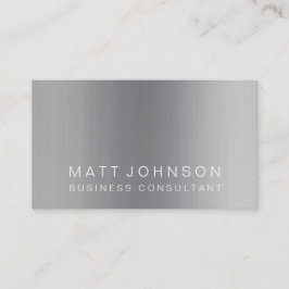 専門のモダンで明白な金属の名刺 名刺