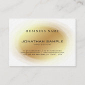 専門のモダンなエリートの金ゴールドのデザインのエレガントな豪華 名刺 (正面)