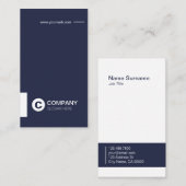 専門のモダンなタイプエラーの縦の名刺 名刺 (正面/裏面)