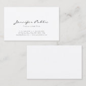 専門のモダンなデザインのエレガントでシンプルな平野 名刺 (正面/裏面)