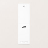 専門のモダンなモノグラムのエレガントでシンプルな上 名刺 (外部フラット)