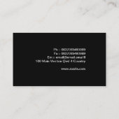 専門のモダンな名刺のデザイン 名刺 (裏面)