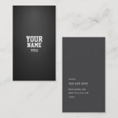 専門のモダンな密 名刺 (正面/裏面)