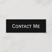 専門のモダンな小型黒い接触カード コーリングカード (正面)