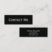 専門のモダンな小型黒い接触カード コーリングカード (正面/裏面)