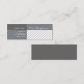専門のモダンな昇進の幾何学的縞で飾ります スキニー名刺 (正面/裏面)