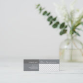 専門のモダンな昇進の幾何学的縞で飾ります スキニー名刺 (スタンド正面)