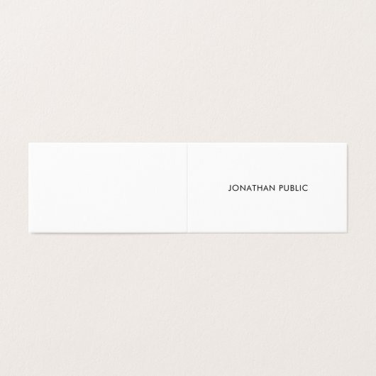 専門のモダンな最小主義のエレガントなシンプルのカッコいい 名刺 (外部フラット)