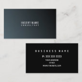 専門のモダンな最小主義の士官候補生の平野 名刺 (正面/裏面)