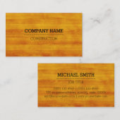 専門のモダンな木製の穀物 名刺 (正面/裏面)