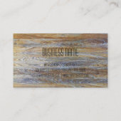 専門のモダンな木製の穀物#5 名刺 (裏面)