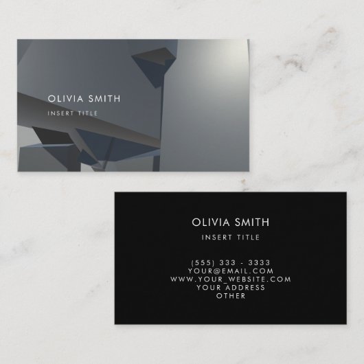 専門のモダンな橋 名刺 (正面/裏面)