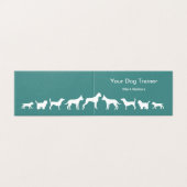 専門のモダンな犬の訓練 名刺 (外部フラット)