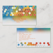 専門のモダンな科学ビジネス実験室 名刺 (正面/裏面)