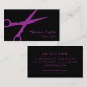 専門のモダンな美容師およびサロン 名刺 (正面/裏面)