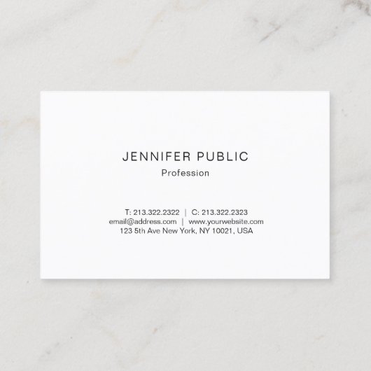 専門のモダンな金ゴールドのモノグラムのエレガントなデザイン 名刺 (裏面)