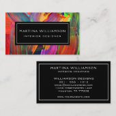 専門のモダンの抽象芸術デザイナー芸術家 名刺 (正面/裏面)