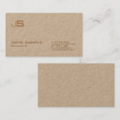 専門のモノグラムの優れたクラフトのモダンの贅沢 名刺 (正面/裏面)