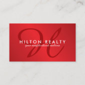 専門のモノグラムの名刺のテンプレート 名刺 (正面)